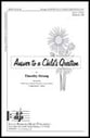 Answer to a Child's Question SA choral sheet music cover